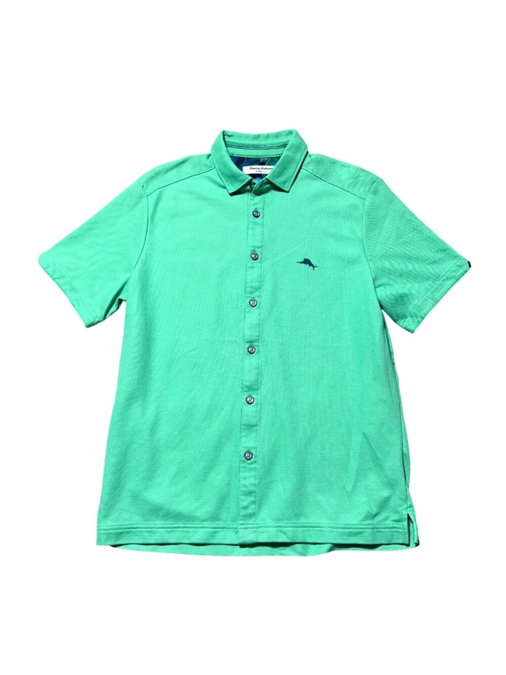 Tommy Bahama Island Zone Polo Shirt Sz S Button-Up Short Sleeve Tropical Print